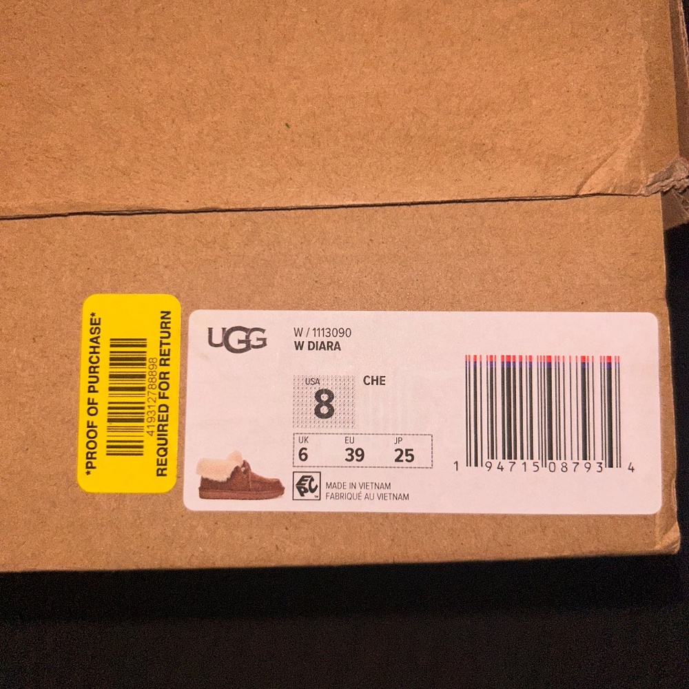 Like NEW UGG WOMEN'S SLIPPERS ANKLE BOOTS CHESTNUT BROWN - Picture 12 of 13